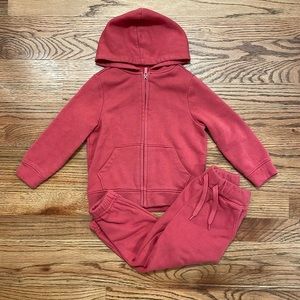 Toddler zip up & sweatspants set